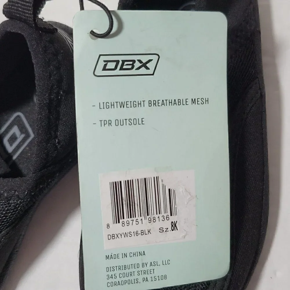 DBX Sport Water Sandals Shoes Kids Youth Size 8K Black Toddler Unisex Breathable